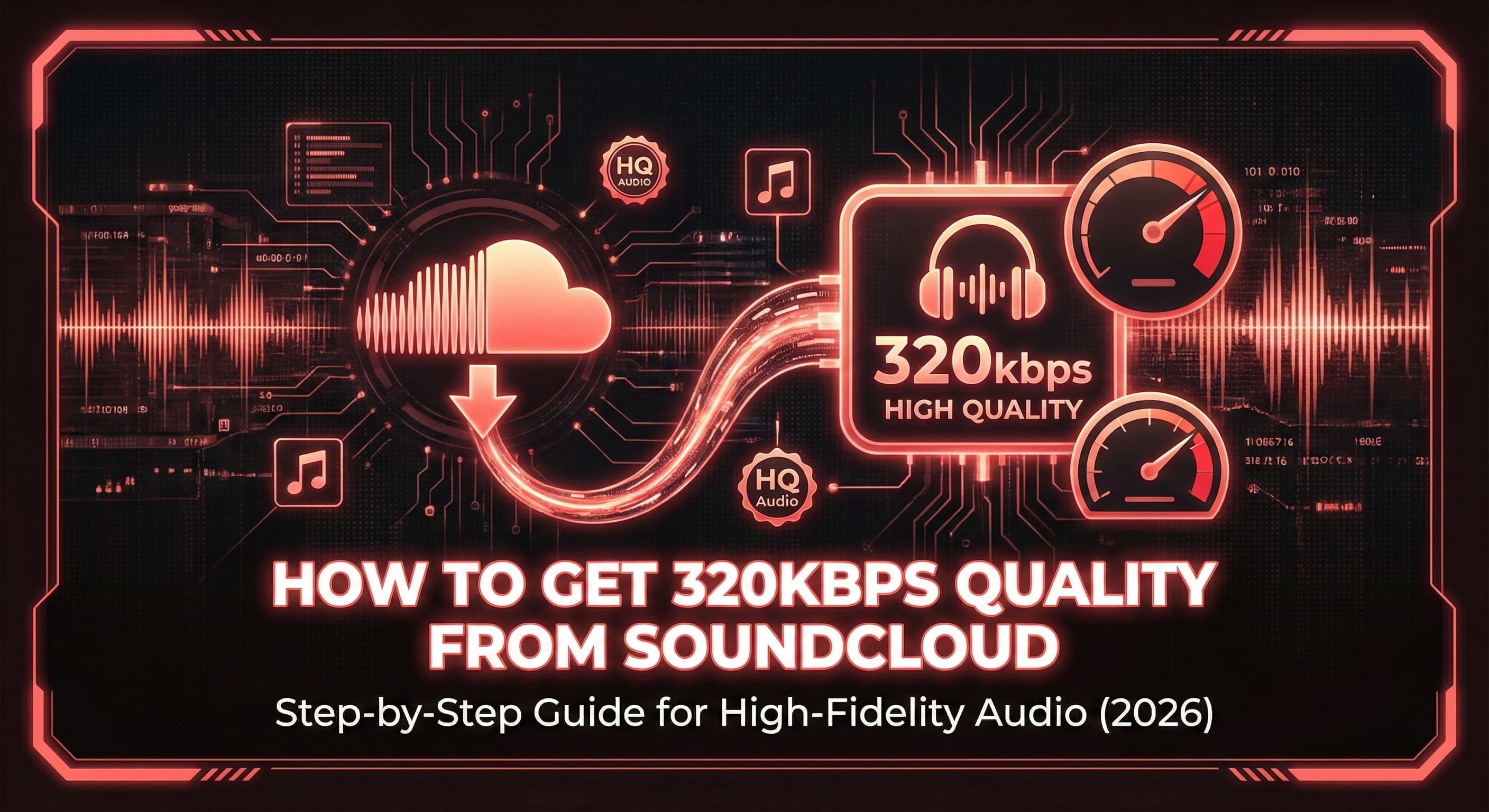 How to get 320kbps quality from SoundCloud - Soundverter guide to real high-fidelity downloads and spotting fake bitrates.