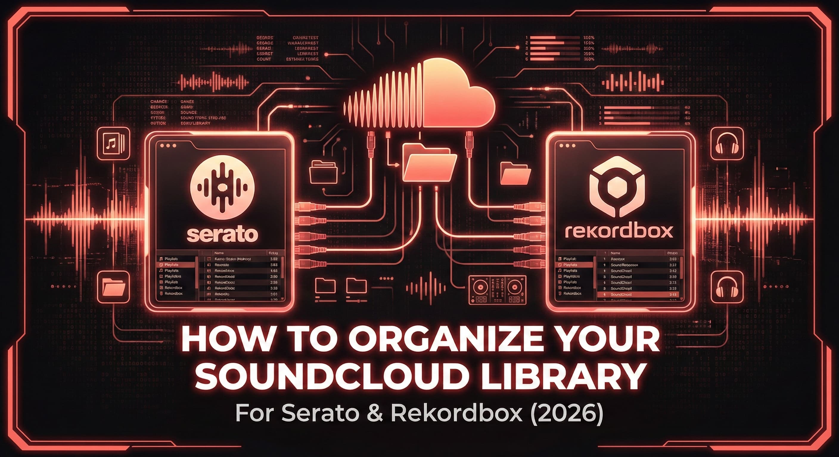 How to organize your SoundCloud library for Serato and Rekordbox - Soundverter guide for DJs. Metadata, folder structure, and batch workflow for gig-ready libraries.