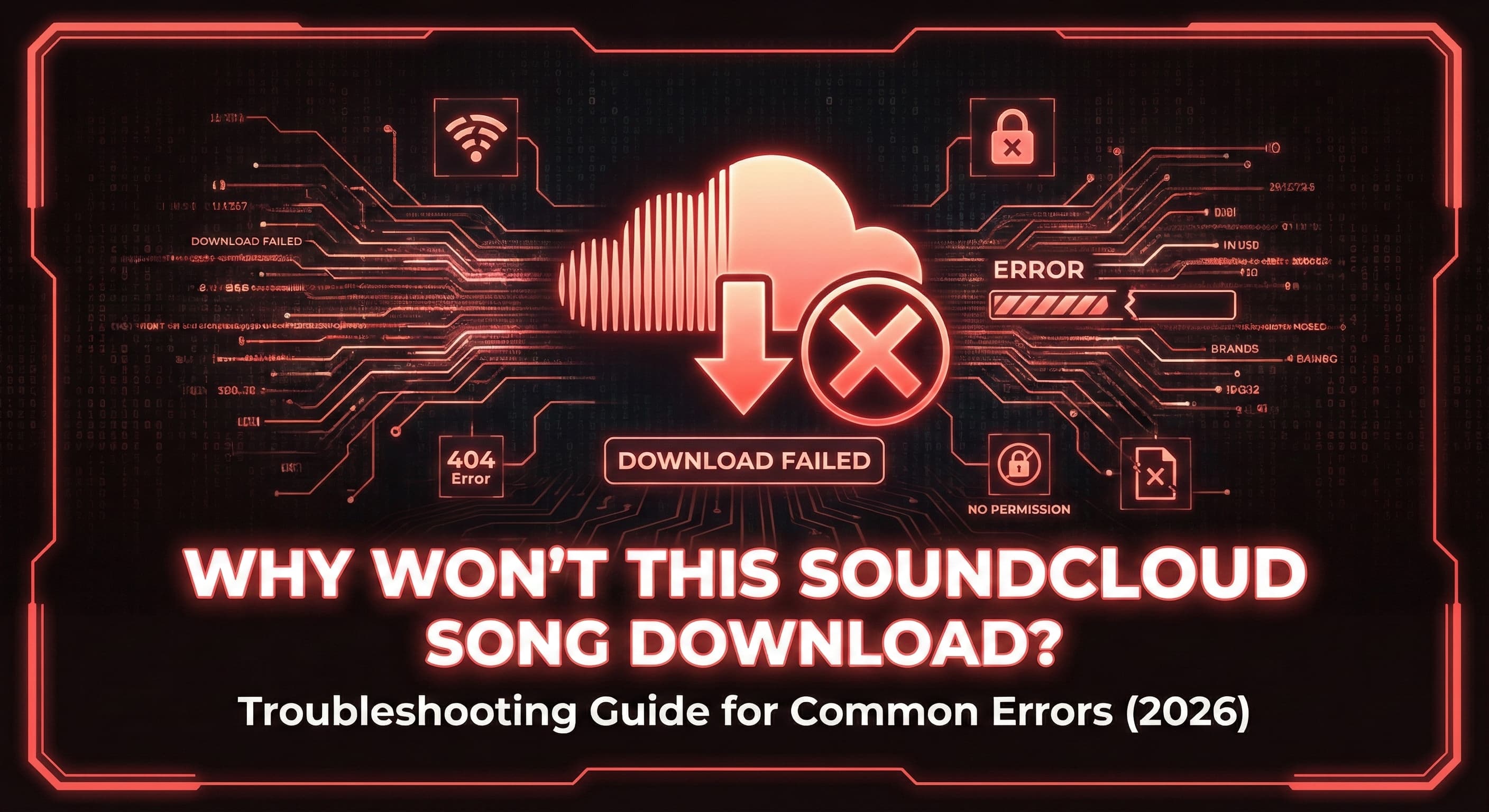 Why won't this SoundCloud song download? Soundverter guide to geo-blocking, regional restrictions, and artist permissions, plus how to bypass them safely.